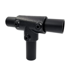 Raccord tubulaire noir JM104-A27-BK