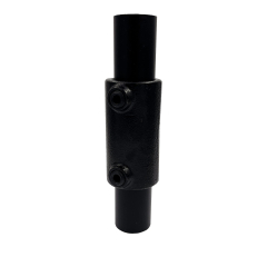 Raccord tubulaire noir JJM149-A27-BK