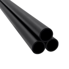 Tube en acier noir mat 33.7mm de longueur 1m