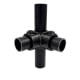 raccord tubulaire noir JM116-B34-BK
