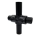 Raccord tubulaire noir JM119-A27-BK