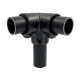 raccord tubulaire noir JM128-B34-BK
