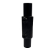Raccord tubulaire noir JJM149-A27-BK