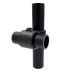 raccord tubulaire noir JM161-B34-BK