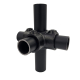 raccord tubulaire JM176-A27-BK